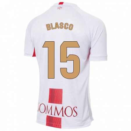 Kandiny Kinder Jérémy Blasco #15 Weiß Auswärtstrikot Trikot 2023/24 T-Shirt