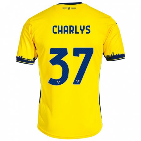 Kandiny Kinder Charlys #37 Gelb Auswärtstrikot Trikot 2023/24 T-Shirt