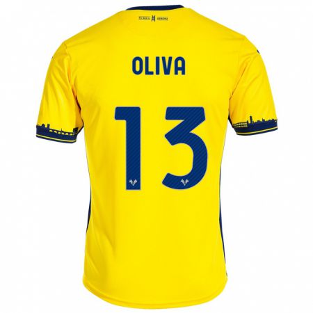Kandiny Kinder Eleonora Oliva #13 Gelb Auswärtstrikot Trikot 2023/24 T-Shirt