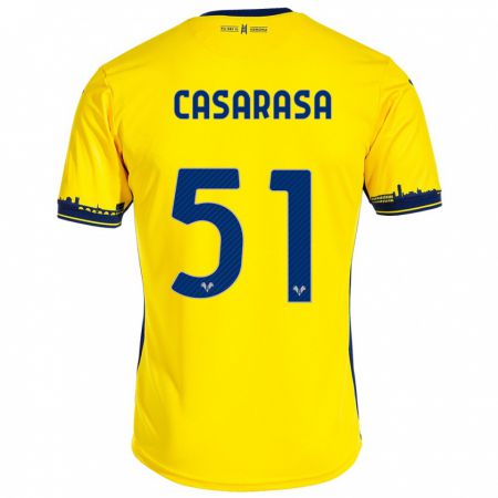 Kandiny Kinder Asia Casarasa #51 Gelb Auswärtstrikot Trikot 2023/24 T-Shirt