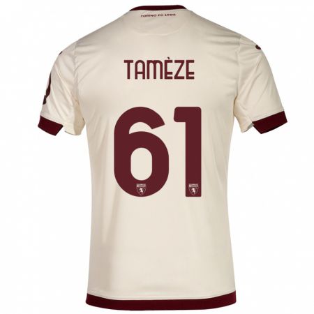 Kandiny Kinder Adrien Tamèze #61 Sekt Auswärtstrikot Trikot 2023/24 T-Shirt