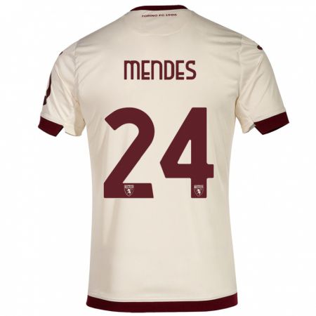 Kandiny Kinder Rodrigo Mendes #24 Sekt Auswärtstrikot Trikot 2023/24 T-Shirt