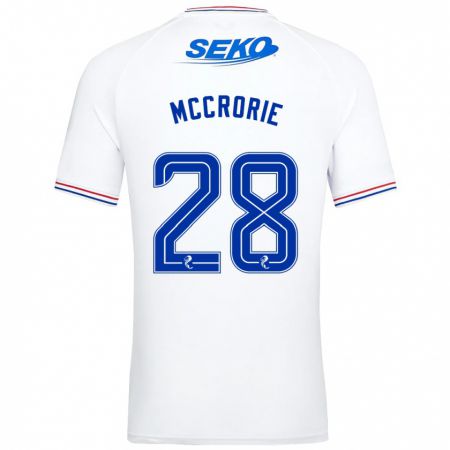 Kandiny Kinder Robby Mccrorie #28 Weiß Auswärtstrikot Trikot 2023/24 T-Shirt