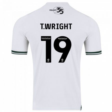 Kandiny Kinder Tyreik Wright #19 Weiß Auswärtstrikot Trikot 2023/24 T-Shirt