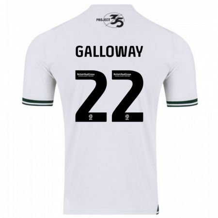 Kandiny Kinder Brendan Galloway #22 Weiß Auswärtstrikot Trikot 2023/24 T-Shirt