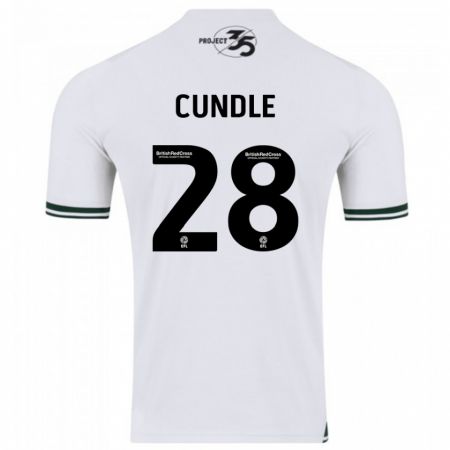 Kandiny Kinder Luke Cundle #28 Weiß Auswärtstrikot Trikot 2023/24 T-Shirt