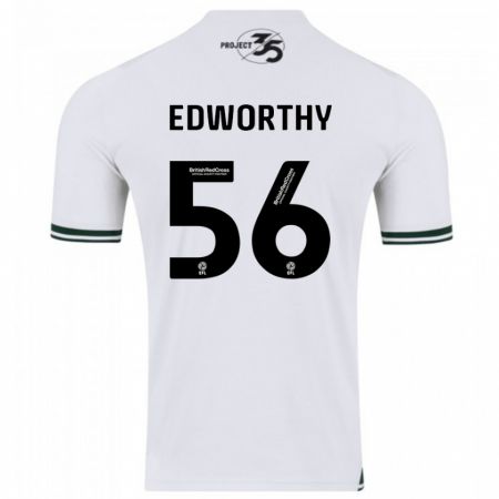 Kandiny Kinder Kieran Edworthy #56 Weiß Auswärtstrikot Trikot 2023/24 T-Shirt