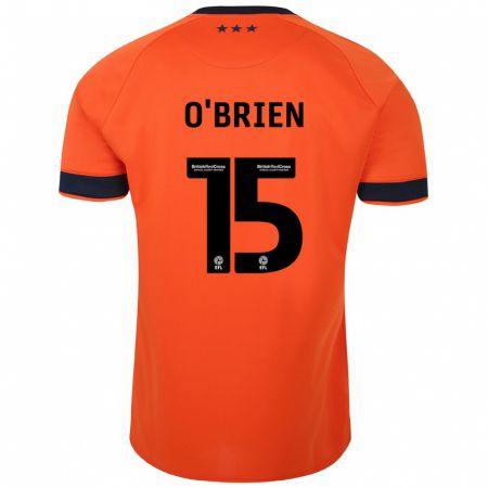 Kandiny Kinder Lucy O'brien #15 Orangefarben Auswärtstrikot Trikot 2023/24 T-Shirt