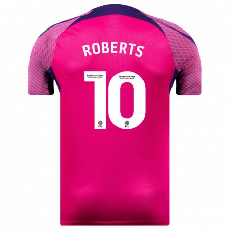 Kandiny Kinder Patrick Roberts #10 Lila Auswärtstrikot Trikot 2023/24 T-Shirt