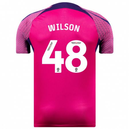 Kandiny Kinder Callum Wilson #48 Lila Auswärtstrikot Trikot 2023/24 T-Shirt