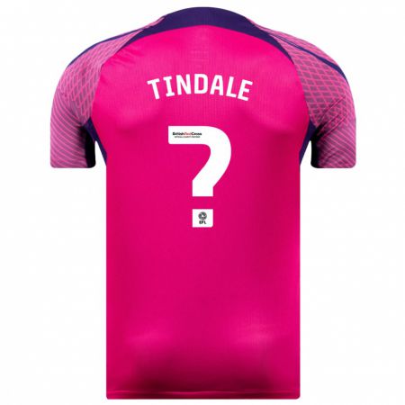 Kandiny Kinder Charlie Tindale #0 Lila Auswärtstrikot Trikot 2023/24 T-Shirt