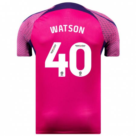 Kandiny Kinder Tom Watson #40 Lila Auswärtstrikot Trikot 2023/24 T-Shirt