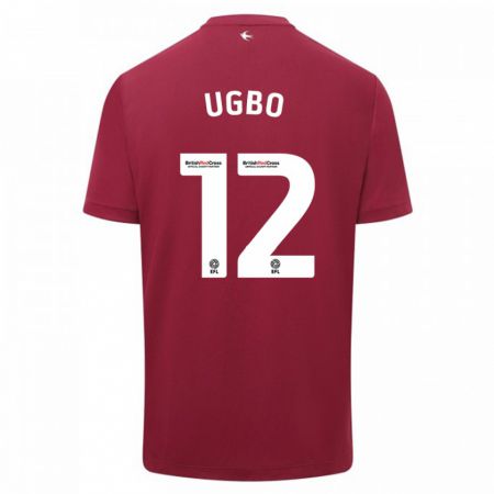 Kandiny Kinder Iké Ugbo #12 Rot Auswärtstrikot Trikot 2023/24 T-Shirt