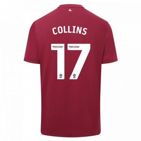 Kandiny Kinder Jamilu Collins #17 Rot Auswärtstrikot Trikot 2023/24 T-Shirt