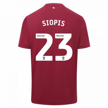 Kandiny Kinder Manolis Siopis #23 Rot Auswärtstrikot Trikot 2023/24 T-Shirt