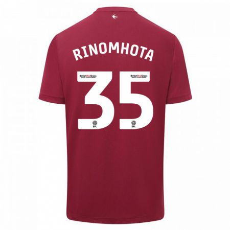 Kandiny Kinder Andy Rinomhota #35 Rot Auswärtstrikot Trikot 2023/24 T-Shirt