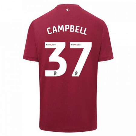 Kandiny Kinder Vontae Daley-Campbell #37 Rot Auswärtstrikot Trikot 2023/24 T-Shirt