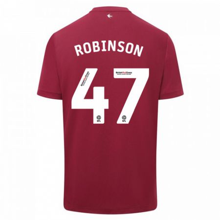 Kandiny Kinder Callum Robinson #47 Rot Auswärtstrikot Trikot 2023/24 T-Shirt