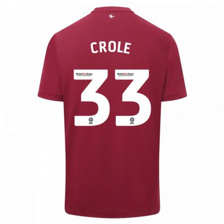 Kandiny Kinder James Crole #33 Rot Auswärtstrikot Trikot 2023/24 T-Shirt