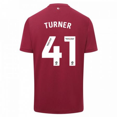 Kandiny Kinder Matthew Turner #41 Rot Auswärtstrikot Trikot 2023/24 T-Shirt