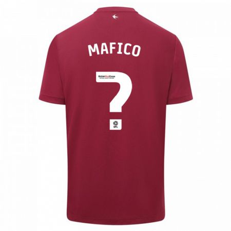 Kandiny Kinder Dakarai Mafico #0 Rot Auswärtstrikot Trikot 2023/24 T-Shirt