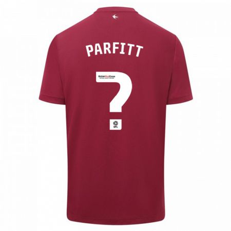 Kandiny Kinder T-Jay Parfitt #0 Rot Auswärtstrikot Trikot 2023/24 T-Shirt