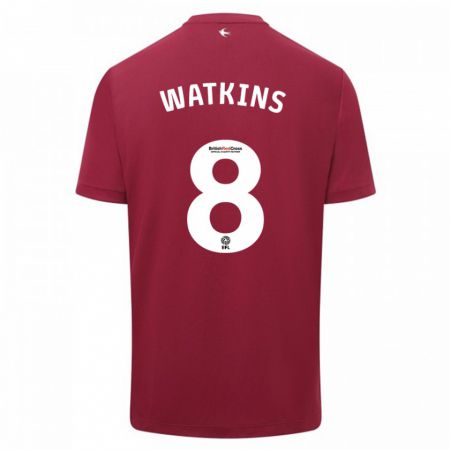 Kandiny Kinder Seren Watkins #8 Rot Auswärtstrikot Trikot 2023/24 T-Shirt