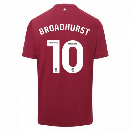 Kandiny Kinder Danielle Broadhurst #10 Rot Auswärtstrikot Trikot 2023/24 T-Shirt