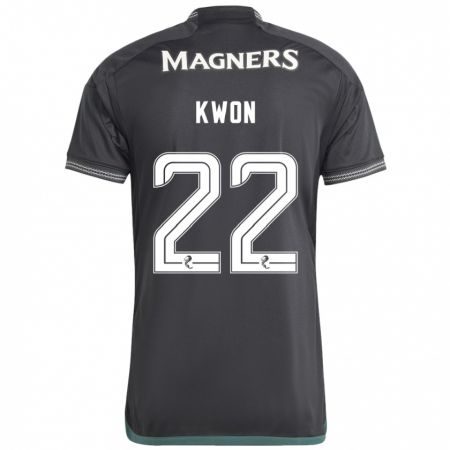 Kandiny Kinder Hyeok-Kyu Kwon #22 Schwarz Auswärtstrikot Trikot 2023/24 T-Shirt