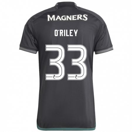 Kandiny Kinder Matt O'riley #33 Schwarz Auswärtstrikot Trikot 2023/24 T-Shirt