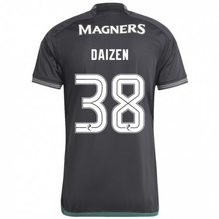 Kandiny Kinder Daizen Maeda #38 Schwarz Auswärtstrikot Trikot 2023/24 T-Shirt