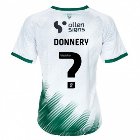 Kandiny Kinder Julian Donnery #0 Weiß Auswärtstrikot Trikot 2023/24 T-Shirt