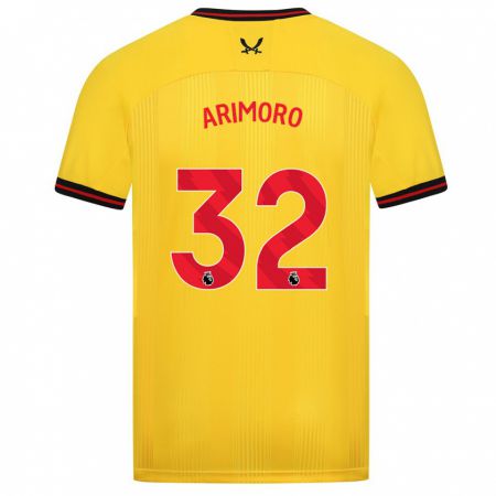 Kandiny Kinder Juliet Khinde Adebowale-Arimoro #32 Gelb Auswärtstrikot Trikot 2023/24 T-Shirt