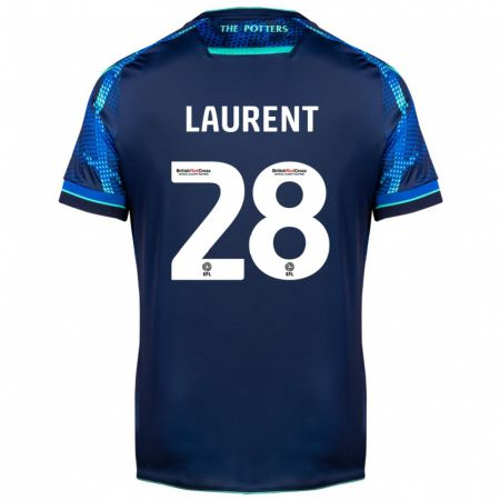 Kandiny Kinder Josh Laurent #28 Marine Auswärtstrikot Trikot 2023/24 T-Shirt