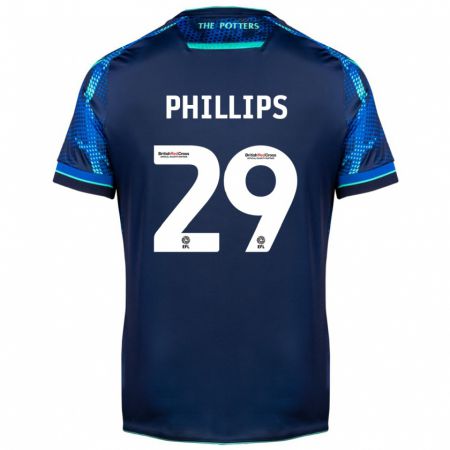 Kandiny Kinder D'margio Wright-Phillips #29 Marine Auswärtstrikot Trikot 2023/24 T-Shirt