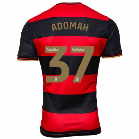 Kandiny Kinder Albert Adomah #37 Schwarz Rot Auswärtstrikot Trikot 2023/24 T-Shirt