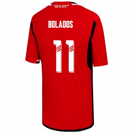 Kandiny Kinder Marcos Bolados #11 Rot Auswärtstrikot Trikot 2023/24 T-Shirt