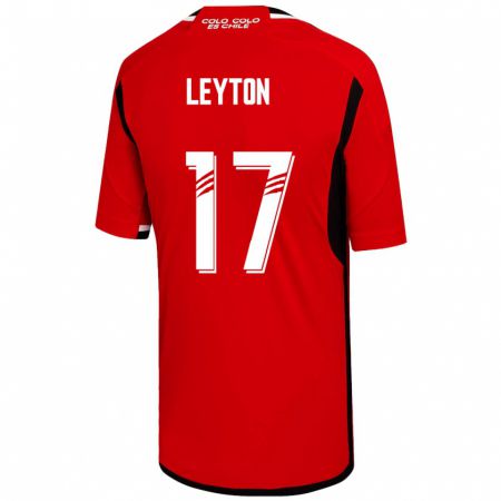 Kandiny Kinder Geraldine Leyton #17 Rot Auswärtstrikot Trikot 2023/24 T-Shirt