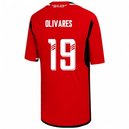 Kandiny Kinder Michelle Olivares #19 Rot Auswärtstrikot Trikot 2023/24 T-Shirt