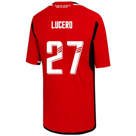 Kandiny Kinder Valentina Lucero #27 Rot Auswärtstrikot Trikot 2023/24 T-Shirt