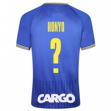 Kandiny Kinder Yoav Honyo #0 Blau Auswärtstrikot Trikot 2023/24 T-Shirt