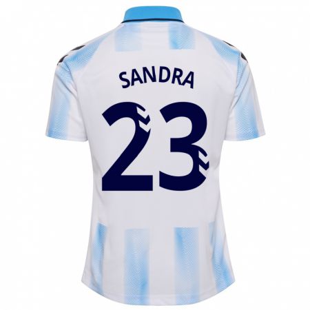 Kandiny Herren Sandra #23 Weiß Blau Heimtrikot Trikot 2023/24 T-Shirt