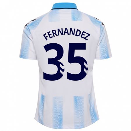 Kandiny Herren Inés Fernández #35 Weiß Blau Heimtrikot Trikot 2023/24 T-Shirt