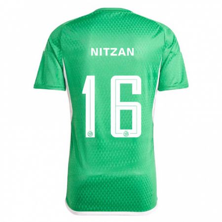 Kandiny Herren Itamar Nitzan #16 Weiß Blau Heimtrikot Trikot 2023/24 T-Shirt