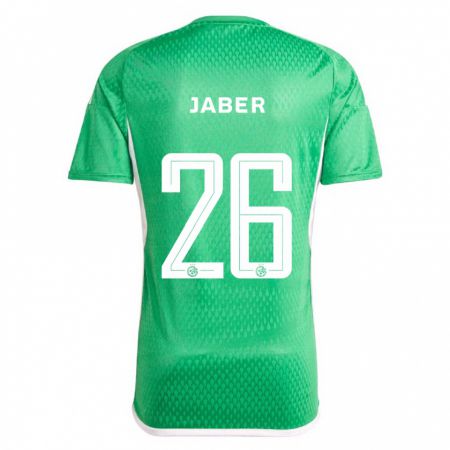 Kandiny Herren Mahmoud Jaber #26 Weiß Blau Heimtrikot Trikot 2023/24 T-Shirt