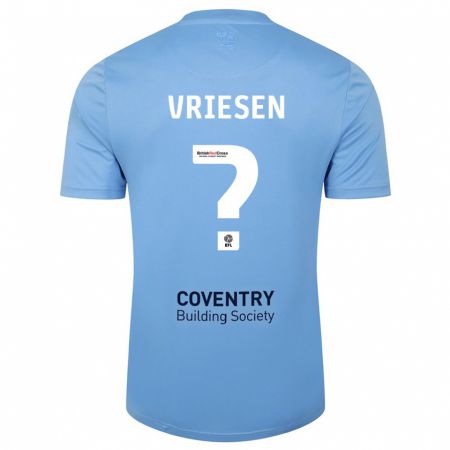 Kandiny Herren Fabian Vriesen #0 Himmelblau Heimtrikot Trikot 2023/24 T-Shirt