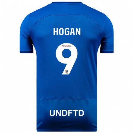 Kandiny Herren Scott Hogan #9 Blau Heimtrikot Trikot 2023/24 T-Shirt