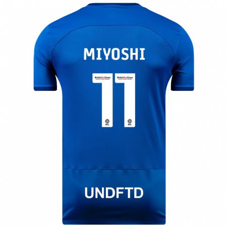 Kandiny Herren Koji Miyoshi #11 Blau Heimtrikot Trikot 2023/24 T-Shirt