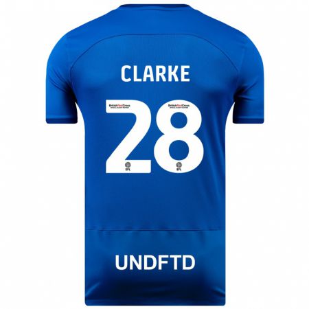 Kandiny Herren Charlotte Clarke #28 Blau Heimtrikot Trikot 2023/24 T-Shirt