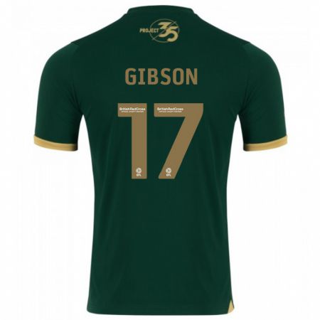 Kandiny Herren Lewis Gibson #17 Grün Heimtrikot Trikot 2023/24 T-Shirt